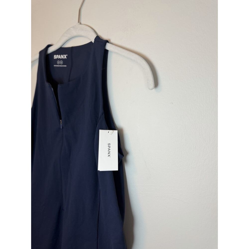 SPANX Shape Get Moving Zip Front Dress Shorts Underneath Navy Sz M NEW NWT $138 - Picture 9 of 15